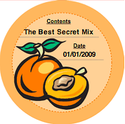 Printable Peaches (Round) Canning Label