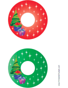 Christmas Tree Christmas CD-DVD Labels