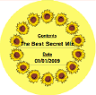 Country Sunflower (Round) Canning Label