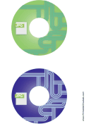 Green Blue JPG Backups CD-DVD Labels