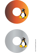 Mortarboard Linux CD-DVD Labels