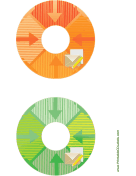 Orange Green Envelope Backups CD-DVD Labels