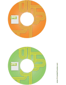 Orange Green JPG Backups CD-DVD Labels