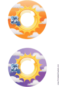 Orange Purple Sunburst Photography CD-DVD Labels