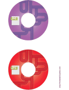 Purple Red JPG Backups CD-DVD Labels