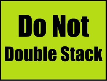 Printable Do Not Double Stack Sign