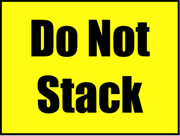 Printable Do Not Stack Sign
