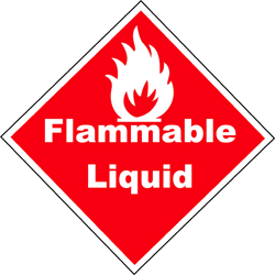 Printable Flammable Liquid Sign