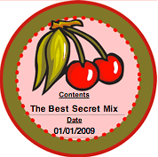 Printable Cherries (Round) Canning Label