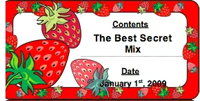 Printable Strawberries Canning Label