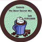 Printable Hot Cocoa Mix (Round) Canning Label