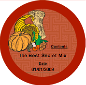 Printable Cornucopia (Round) Canning Label