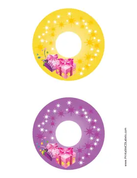 Printable Sparkle CD-DVD Labels